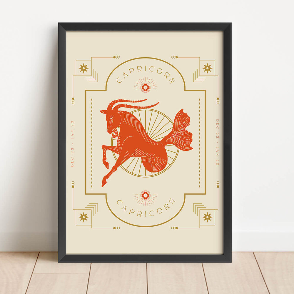 Vintage dierenriem-Steenbok
