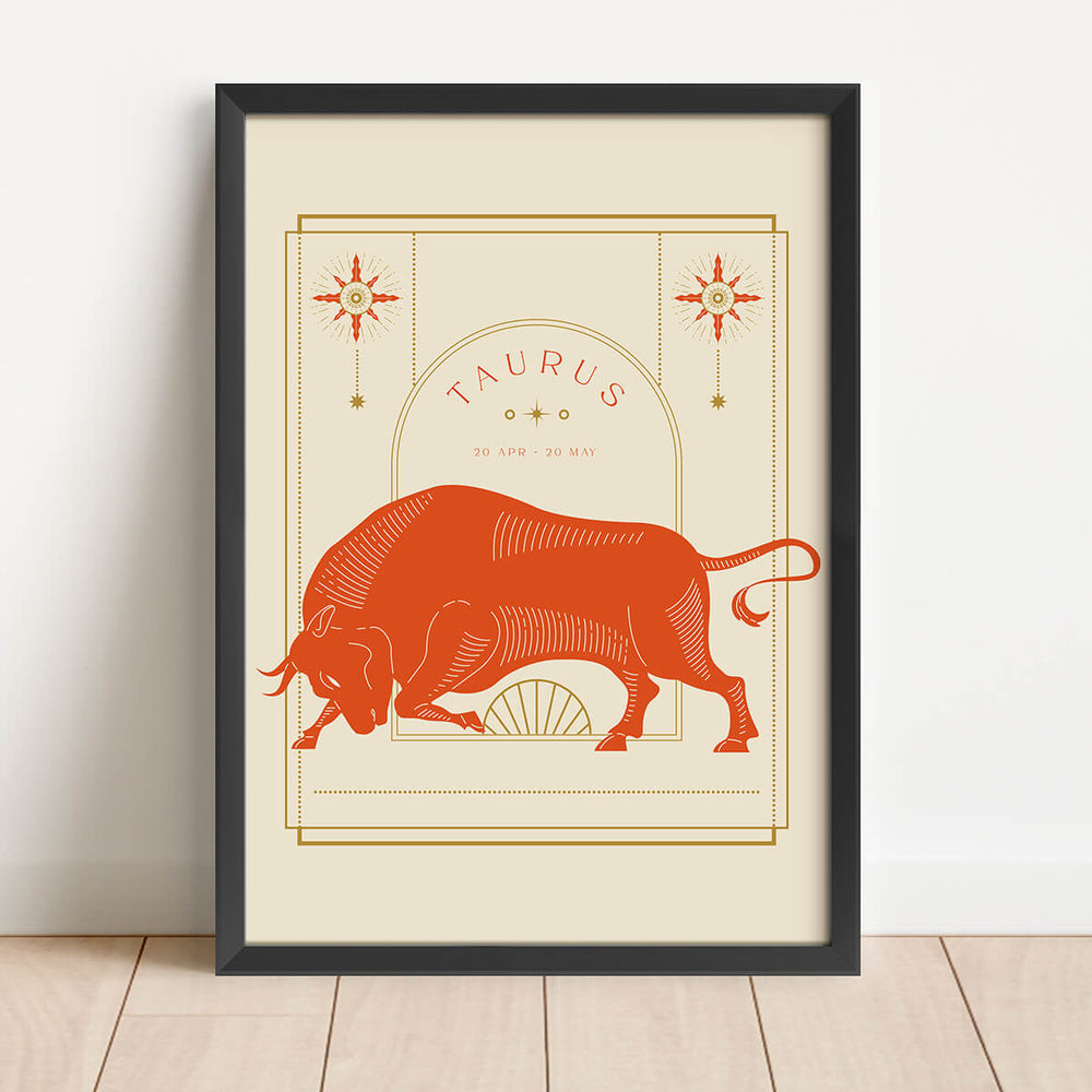 Vintage dierenriem-Stier
